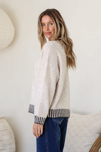 Tilly Stitch Crew Knit Latte