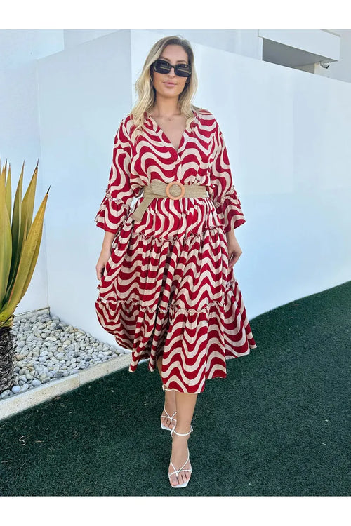 Regina Dress Red