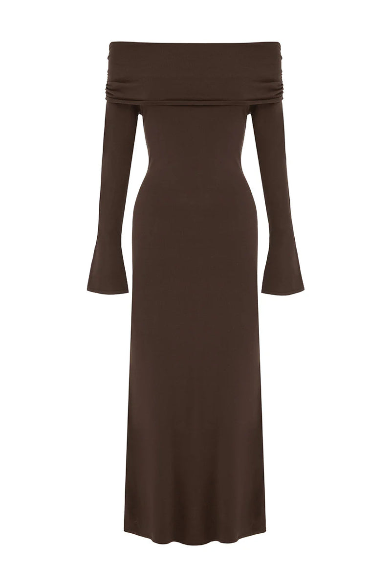 Keeta Maxi Dress Espresso