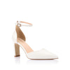 Kosta Closed Toe Block Heels Chalk