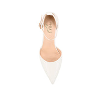 Kosta Closed Toe Block Heels Chalk