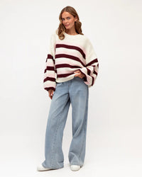 Maria Knit Choc/Cream