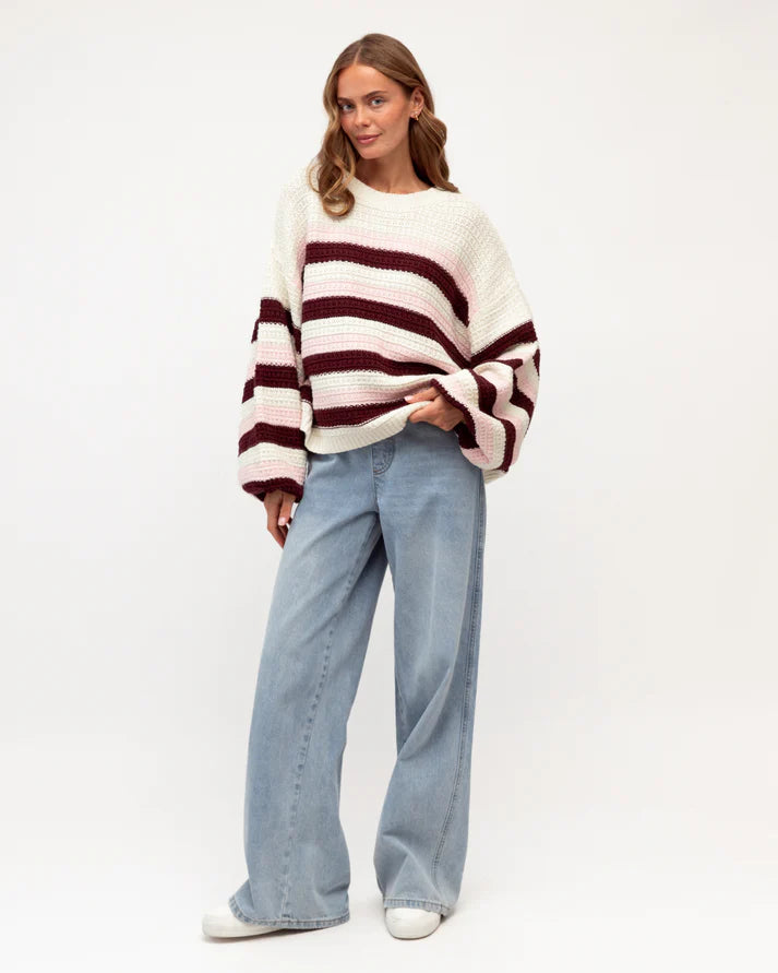 Maria Knit Choc/Cream