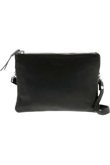 Fulton Soft Leather Crossbody Bag Black