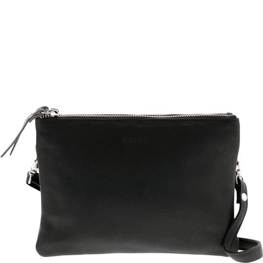 Fulton Soft Leather Crossbody Bag Black