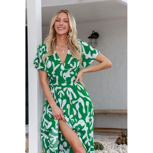 Lilly Midi Dress Green