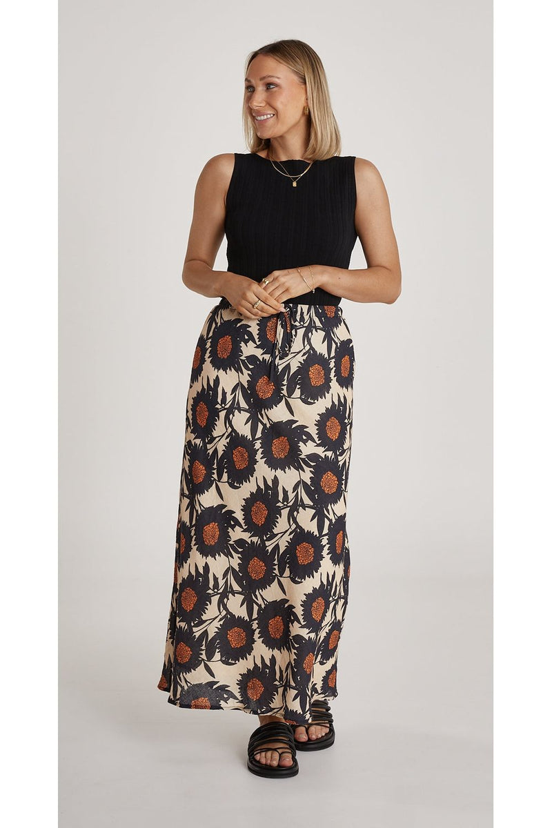 Lilly Boat Neck Tank Black