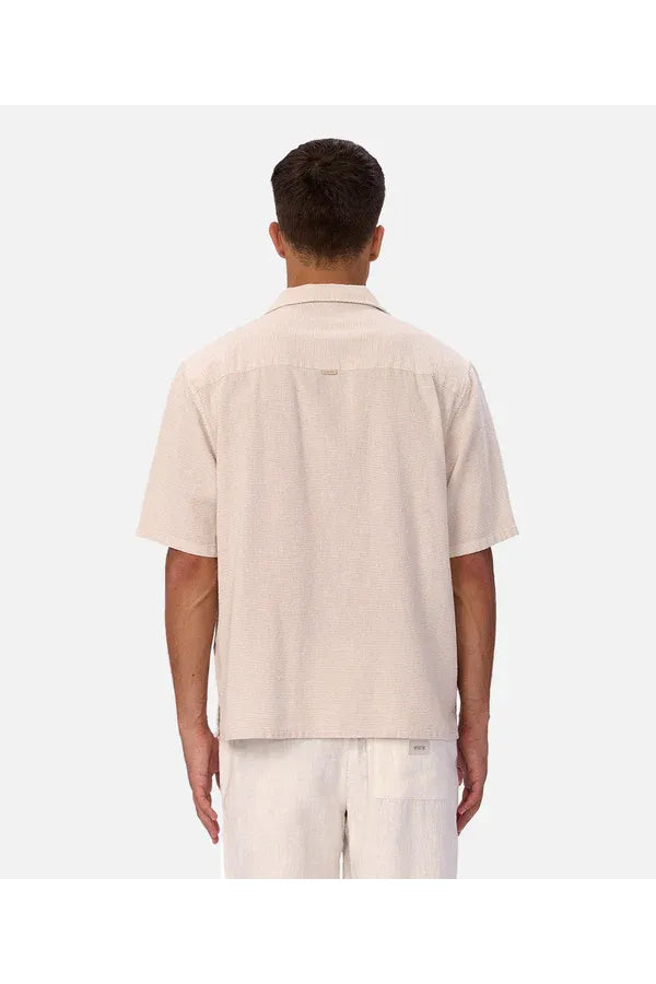 The Striped Marbella SS Shirt Shallot/Off White