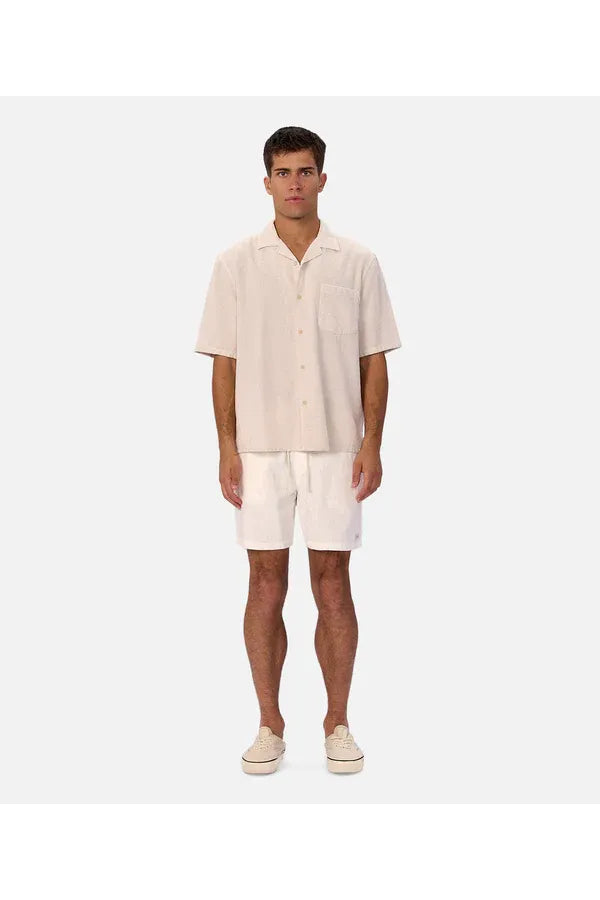 The Striped Marbella SS Shirt Shallot/Off White