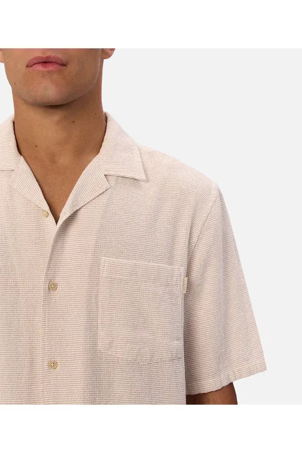 The Striped Marbella SS Shirt Shallot/Off White