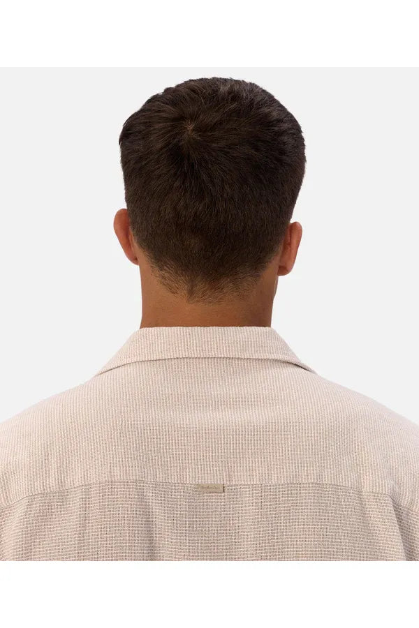 The Striped Marbella SS Shirt Shallot/Off White