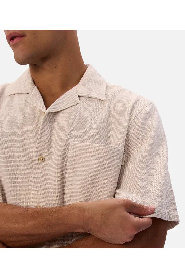 The Striped Marbella SS Shirt Shallot/Off White