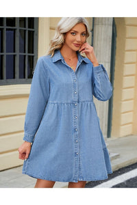 Shaylee Denim Dress Blue