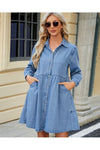 Shaylee Denim Dress Blue