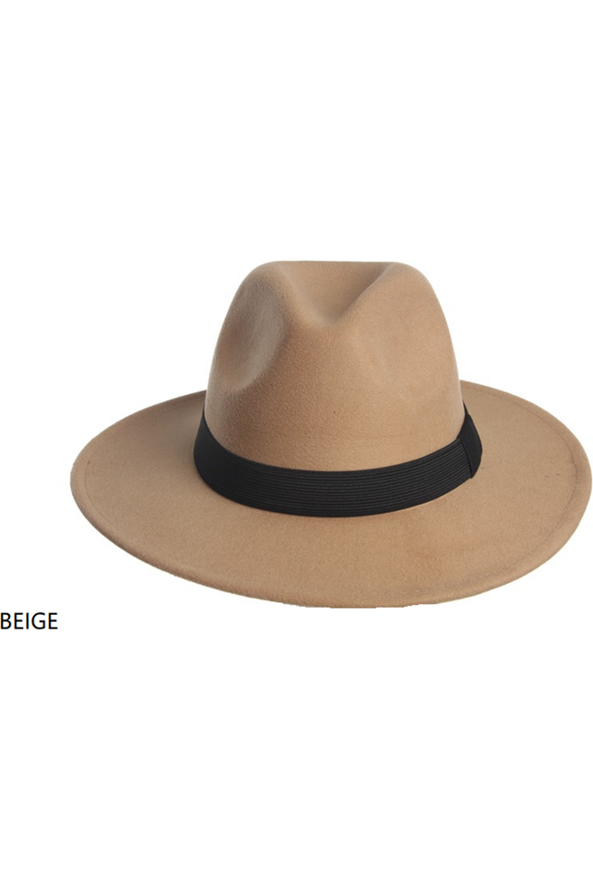 Men's Fedora Hat Beige