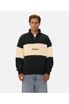 The Osborne Zip Neck Knit Pine/Cream