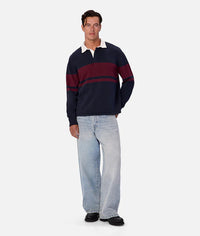 The Striped Knitted Rugby Navy