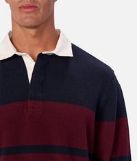 The Striped Knitted Rugby Navy
