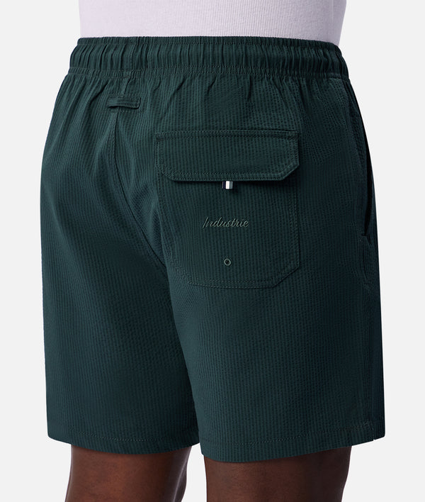 The New Seersucker Swim Short Emerald