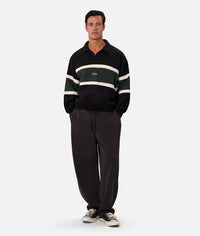 The Eastbourne Track Top Black