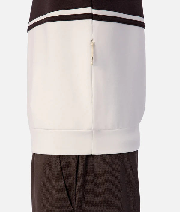 The Tech Southend Track Top White/Chocolate