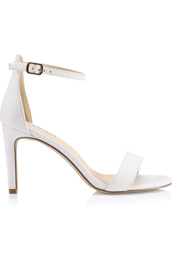 Mattie Strappy Heels White