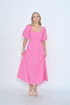 Payton Midi Dress Hot Pink