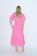 Payton Midi Dress Hot Pink