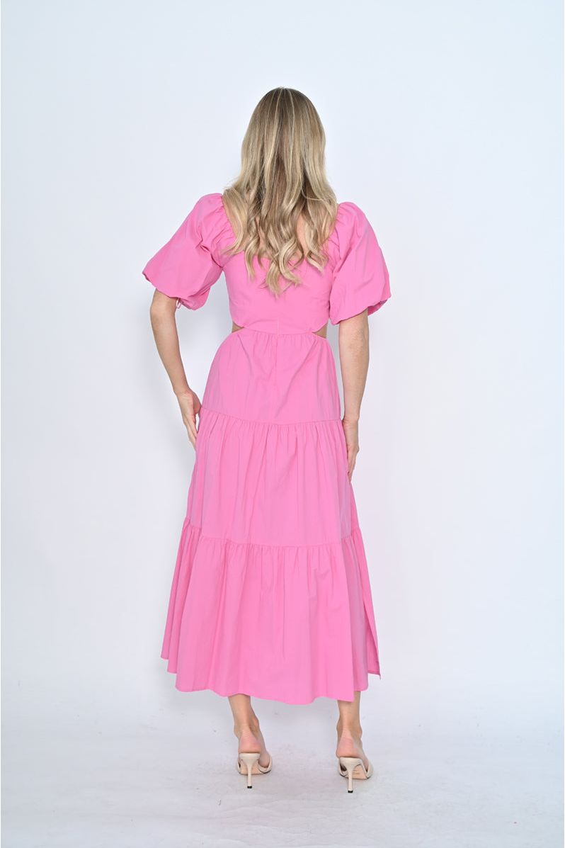 Payton Midi Dress Hot Pink