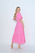 Payton Midi Dress Hot Pink