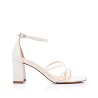 Nelly Block Heels Chalk White