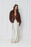 Rhodes Cardi Chocolate