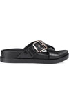 Oscar Chunky Slide Black Croc