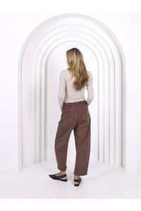 Leo Barrel Jeans Chocolate