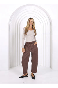 Leo Barrel Jeans Chocolate