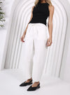Leo Barrel Jeans White