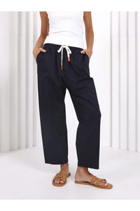 Charlie Barrel Pant Navy