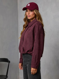 Sadie Bomber Jacket Wine