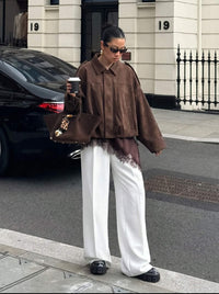 Sadie Bomber Jacket Chocolate