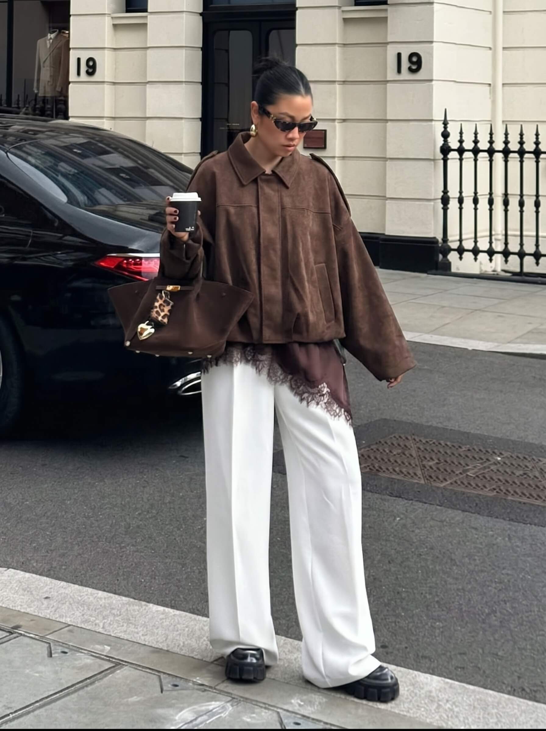 Sadie Bomber Jacket Chocolate