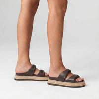 Teagan Flatform Slide Chocolate