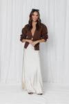 Rhodes Cardi Chocolate