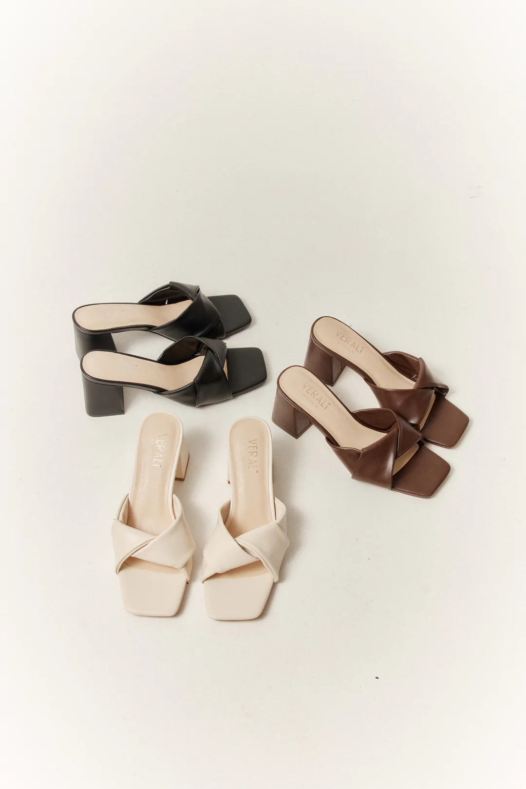 Stella Block Heel Mules Chocolate