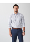 Non Iron Dobby Mini Check Shirt Navy