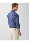 Easy Care Geo Print Shirt Navy