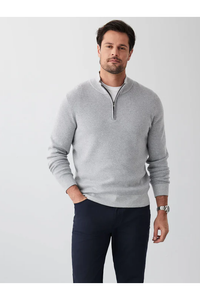 High Flex Twill Half Zip Jumper Grey