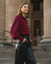 Jinx Blouse Wine