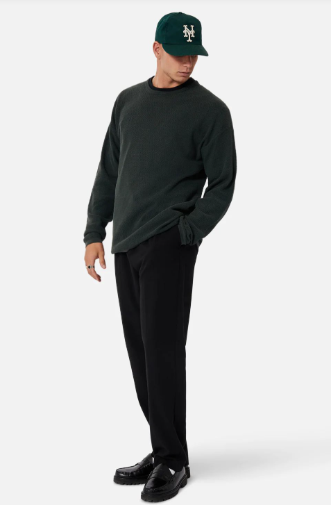 The Washed Aries Knit Dark Pine