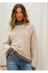 Tilly Stitch Knit Latte/Black