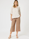 Lino Wide Leg Pant Nutmeg